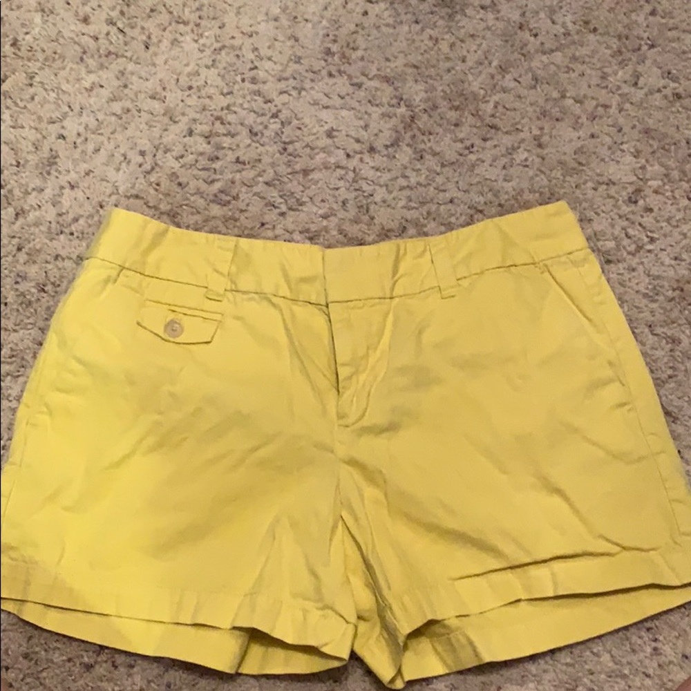 Yellow Ann Taylor Loft Shorts